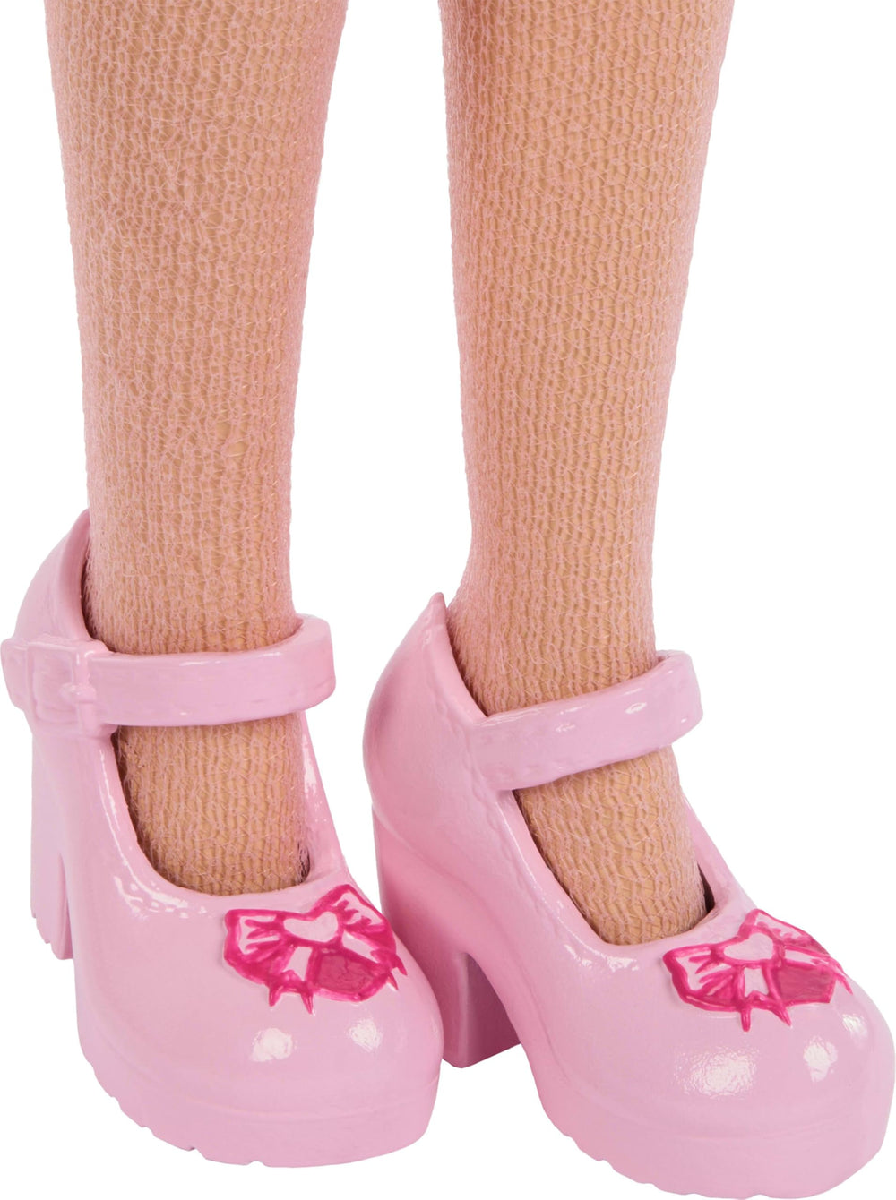 Mattel Pink en varias poses articuladas, permite exposiciones dinámicas