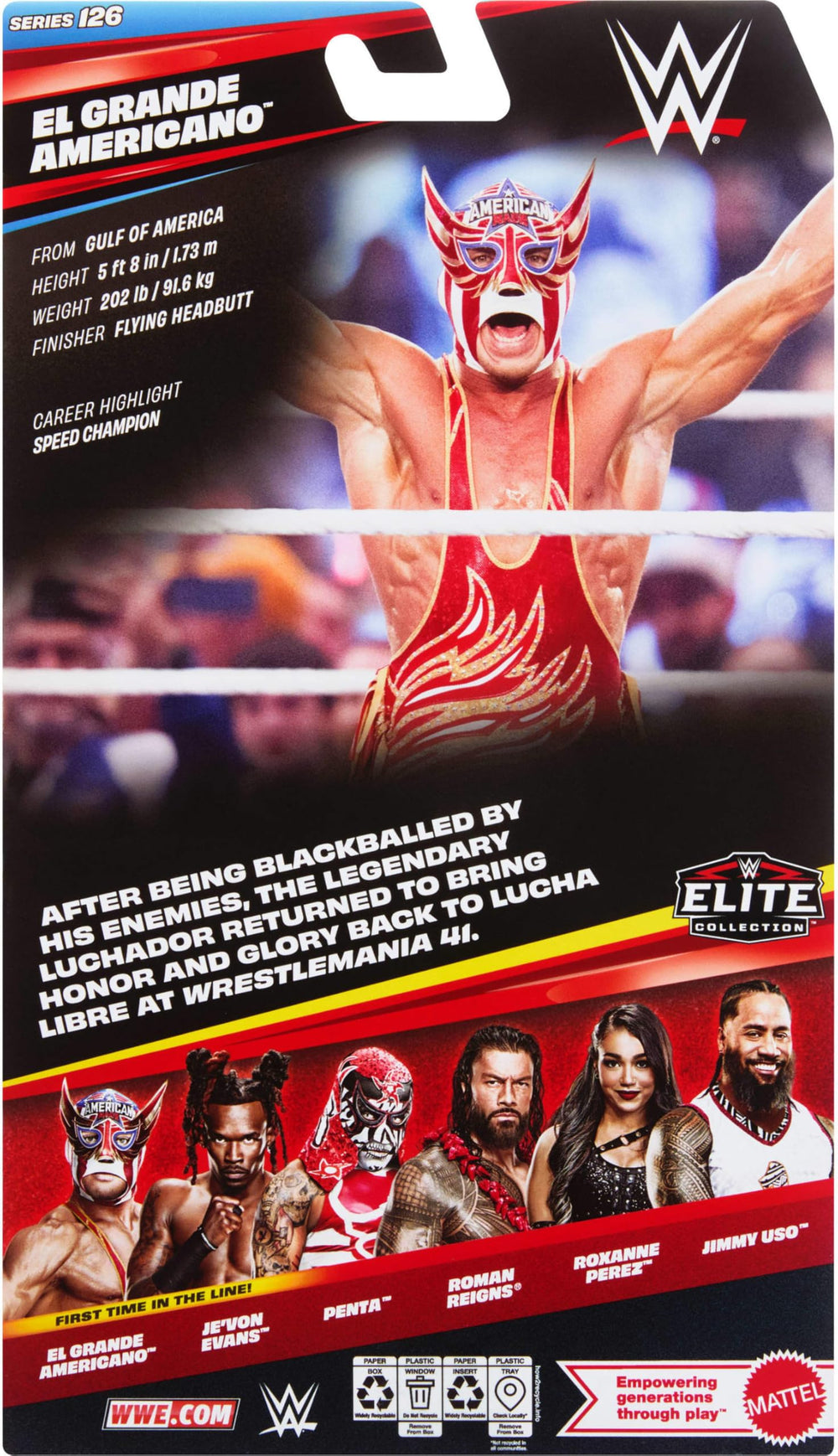Mattel figura en estilo ring recreando acción y escenas emocionantes