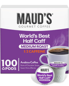 MAUD'S caja frontal de 100 cápsulas mostrando diseño y cantidad, ideal para uso diario