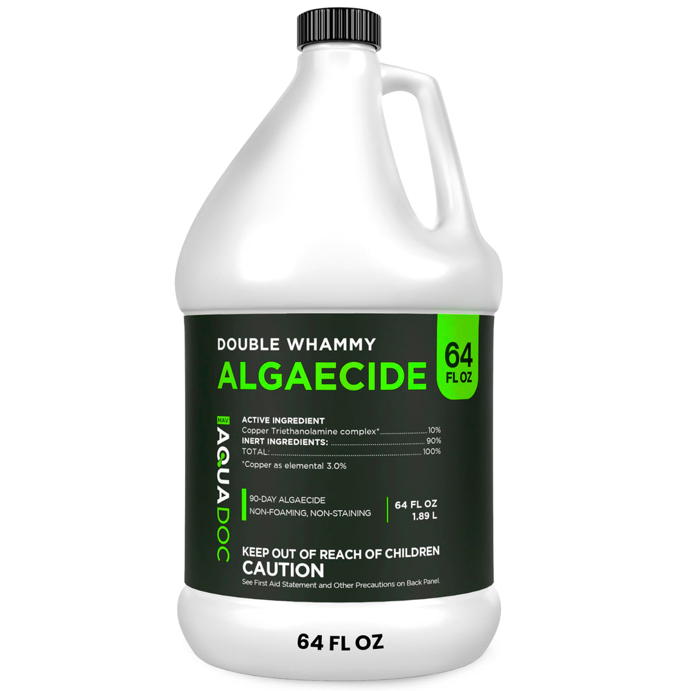 MAV AquaDoc bottle front view showing label and size, clarifies product identity and benefit