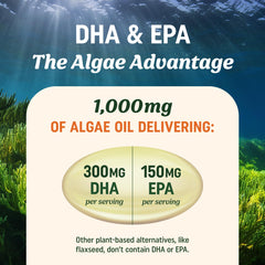 MAV NUTRITION gotero con aceite de algas demostrando dosificación práctica