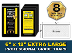 MaxGuard primer plano del adhesivo superpegajoso que captura insectos eficazmente
