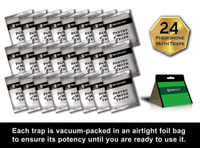 MaxGuard trap next to a ruler to illustrate compact size and easy placement