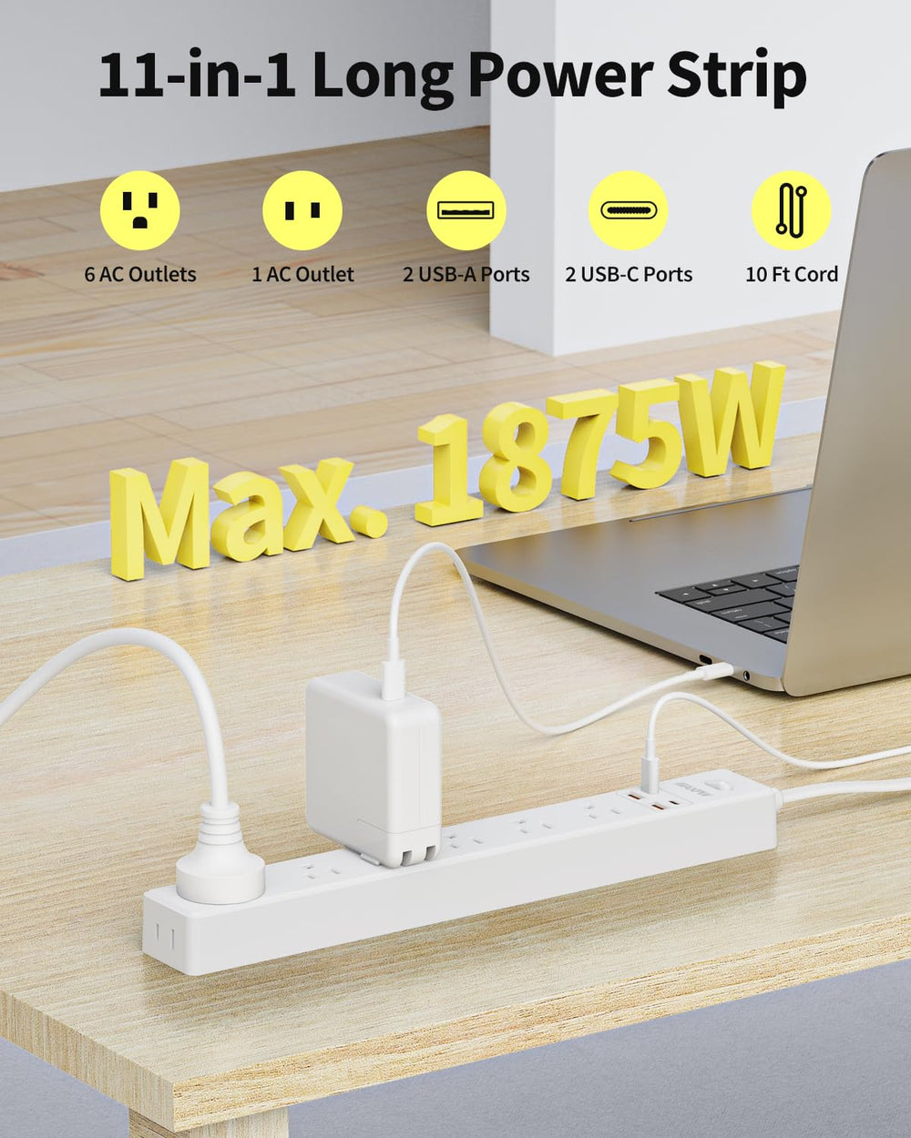 Maxpw enchufe plano y ángulo de 45° para ahorrar espacio en la pared