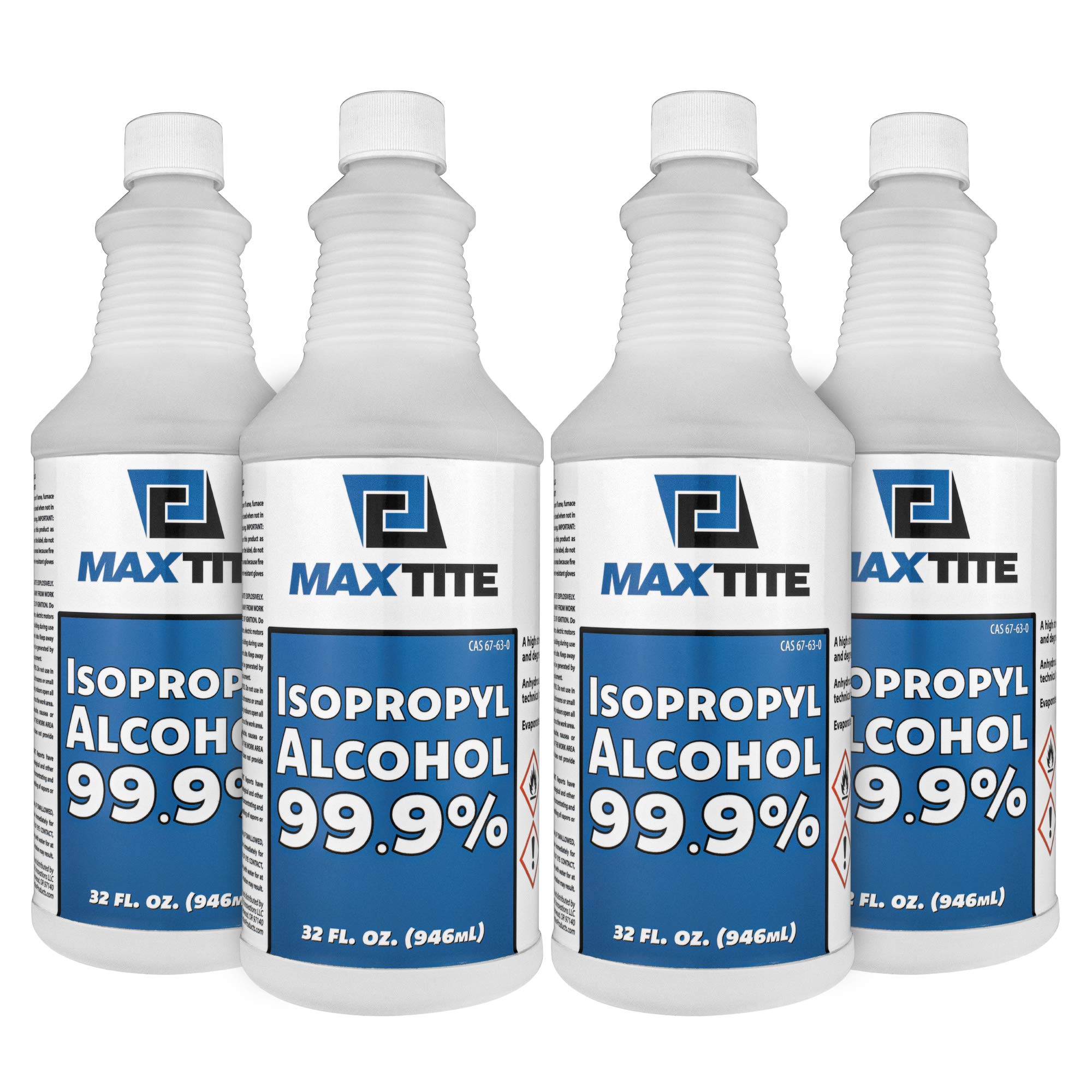 MAXTITE frente del envase de 32 oz mostrando diseño y volumen