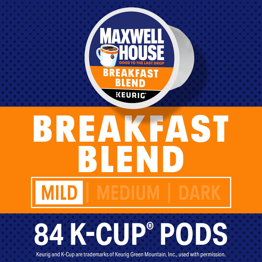 MAXWELL HOUSE cápsula insertada en cafetera Keurig para preparación rápida