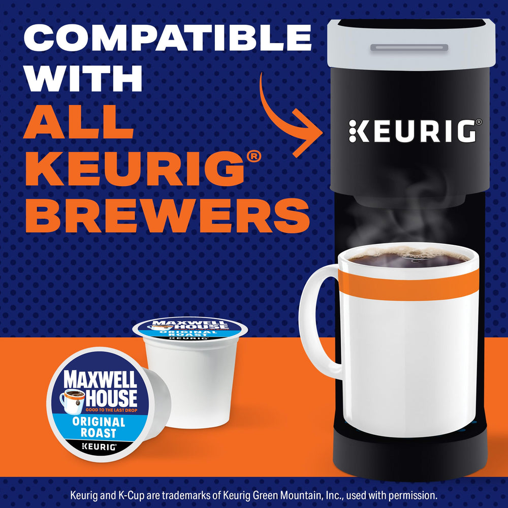 Maxwell House taza humeante ilustrando cuerpo y aroma