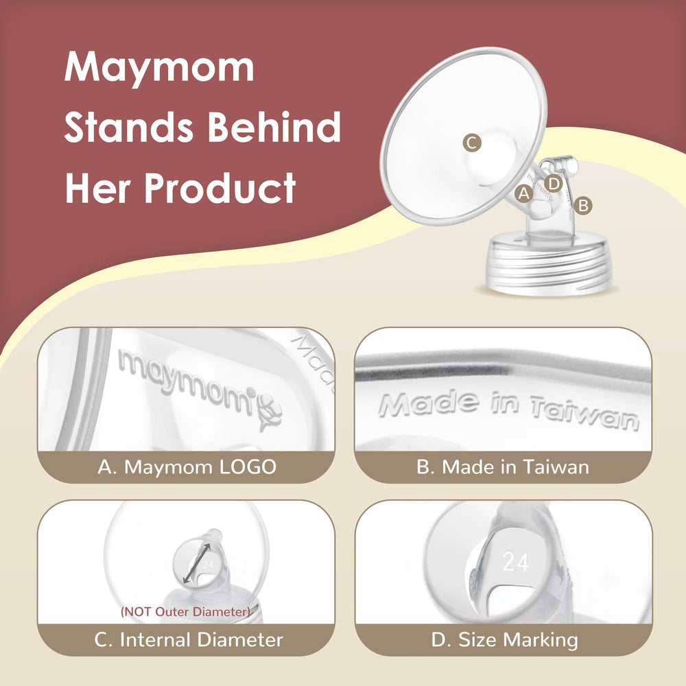 Maymom comparación de tamaño 17mm para elección precisa del ajuste