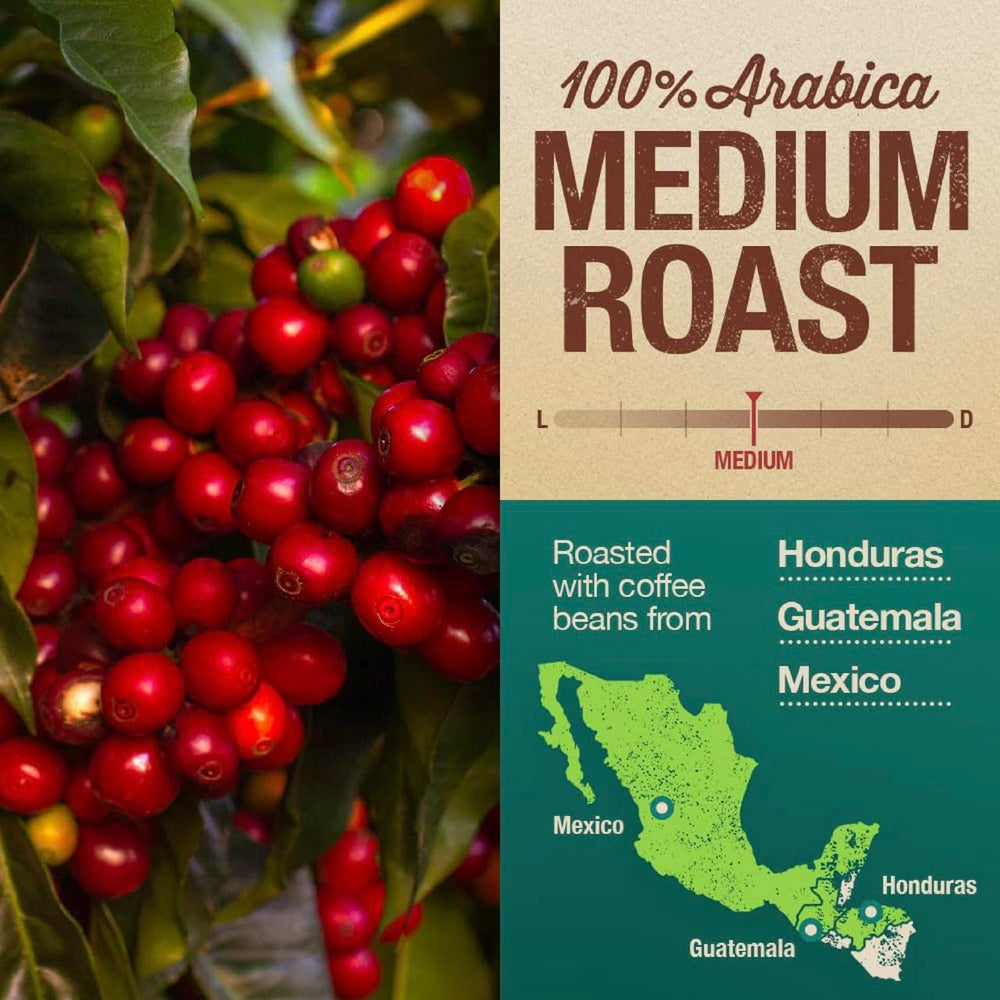 Mayorga origin map label showing Mexico Honduras Guatemala traceability benefit