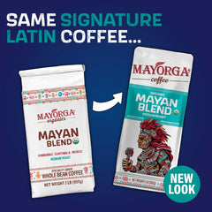 Mayorga whole beans close-up highlighting texture and freshness benefit