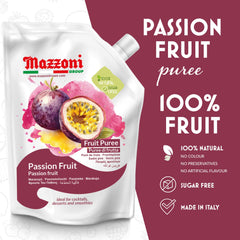 Mazzoni pulpa textura cerca sin semillas que aporta cuerpo y aroma natural