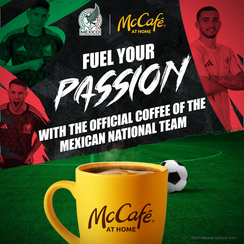 McCafé primeros planos del café molido con textura uniforme y aroma intenso