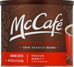 McCafé label detail with Orthodox Union Kosher mark for certified quality