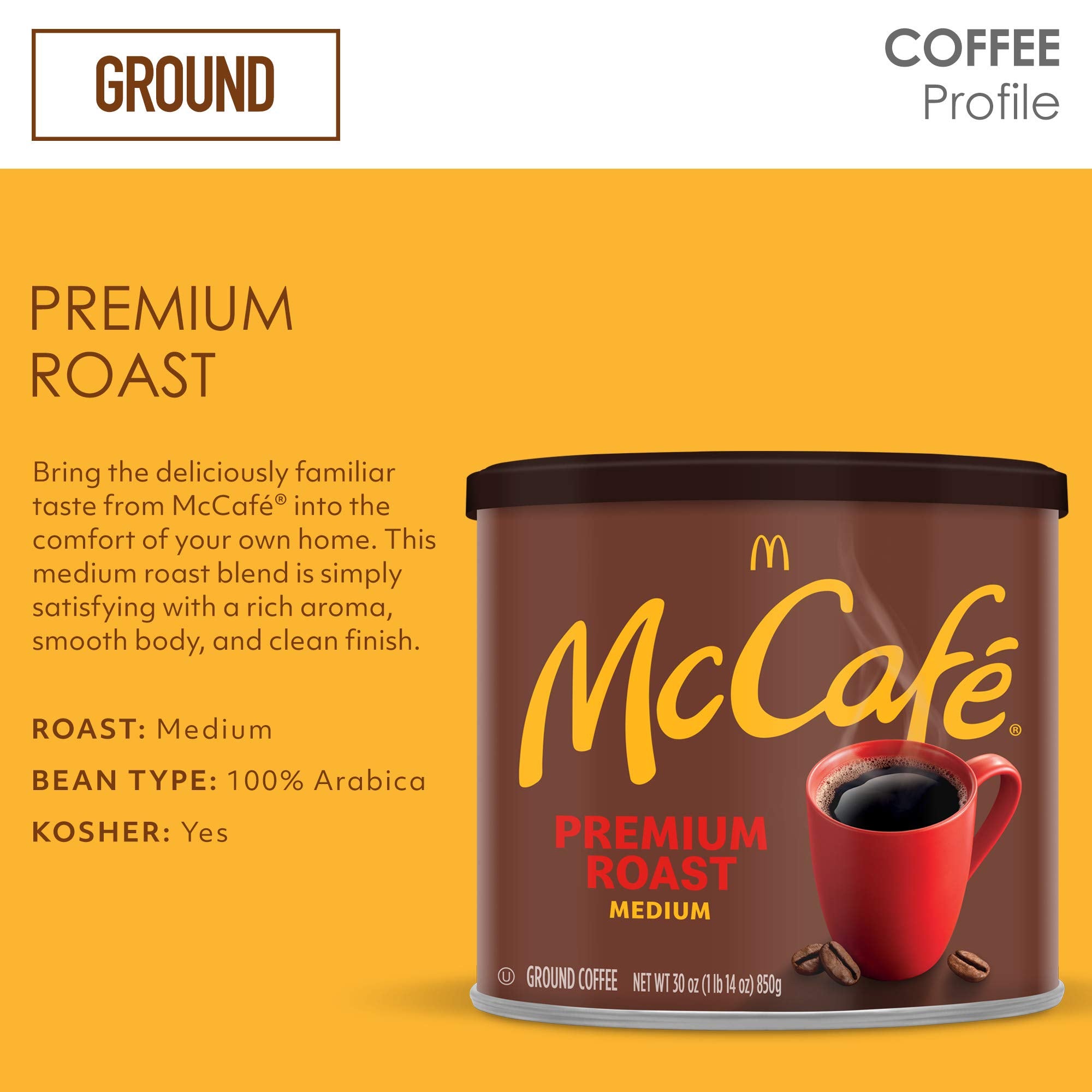 McCafé scoop measuring grounds for brewing to ensure consistent flavor