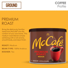 McCafé scoop measuring grounds for brewing to ensure consistent flavor