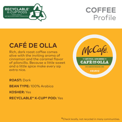McCafé taza de Café de Olla servida resaltando aroma y sabor