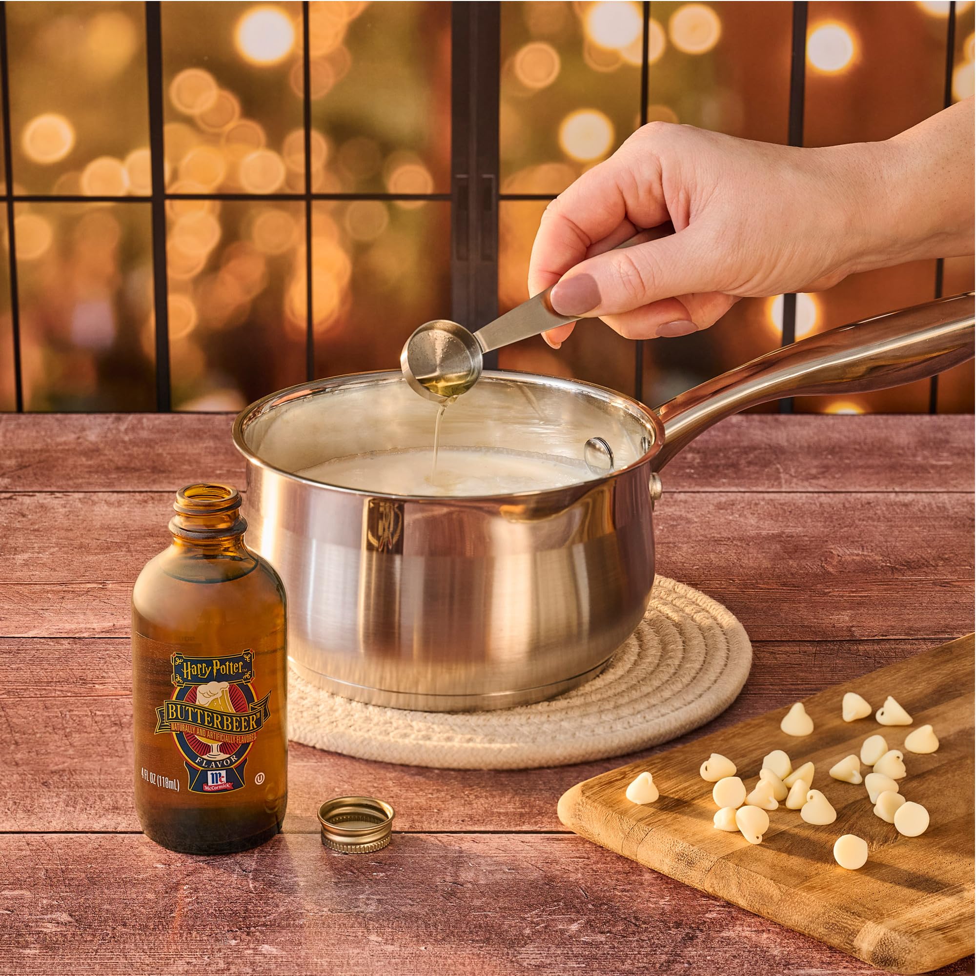 McCormick helado aromatizado con Butterbeer textura y aspecto apetitoso