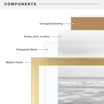 MCS brass frame next to ruler showing measurements for accurate sizing benefit