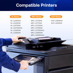 MCYCOLOR cartucho TN760 detalle del tóner para impresiones nítidas