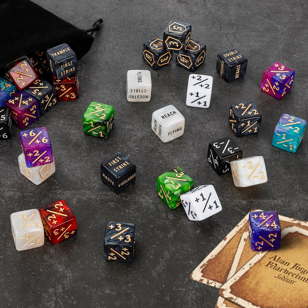 MDDSHGG comparación de tamaño con d20 para referencia y versatilidad en juego