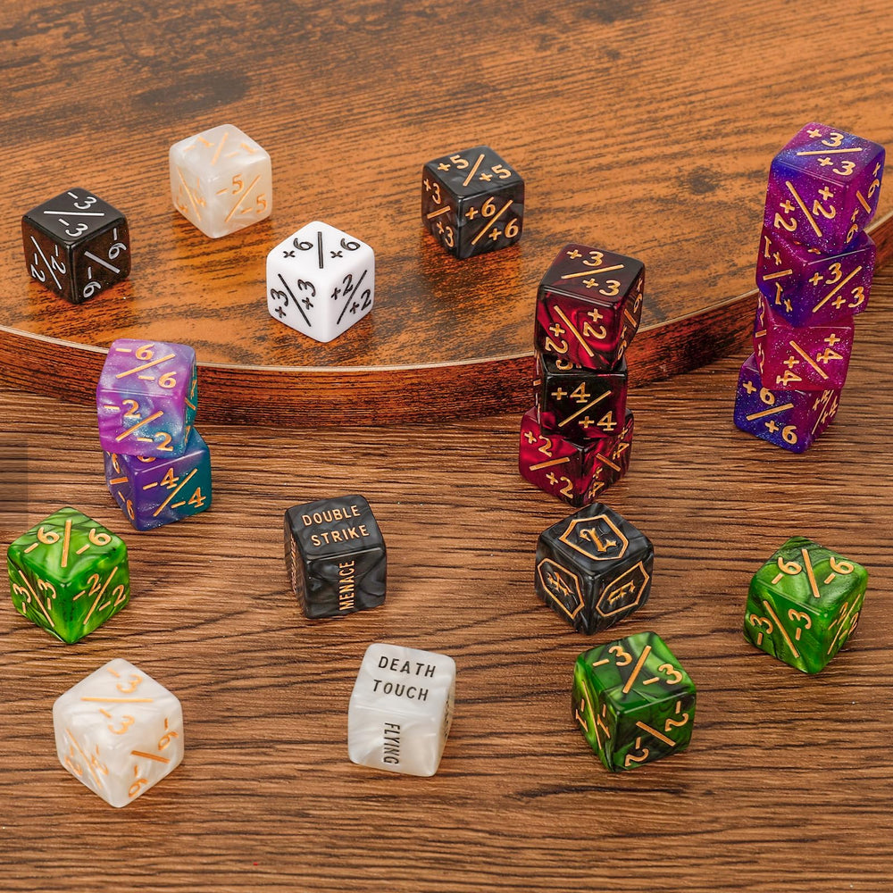MDDSHGG contadores en uso sobre mesa de juego agilizan seguimiento durante partidas
