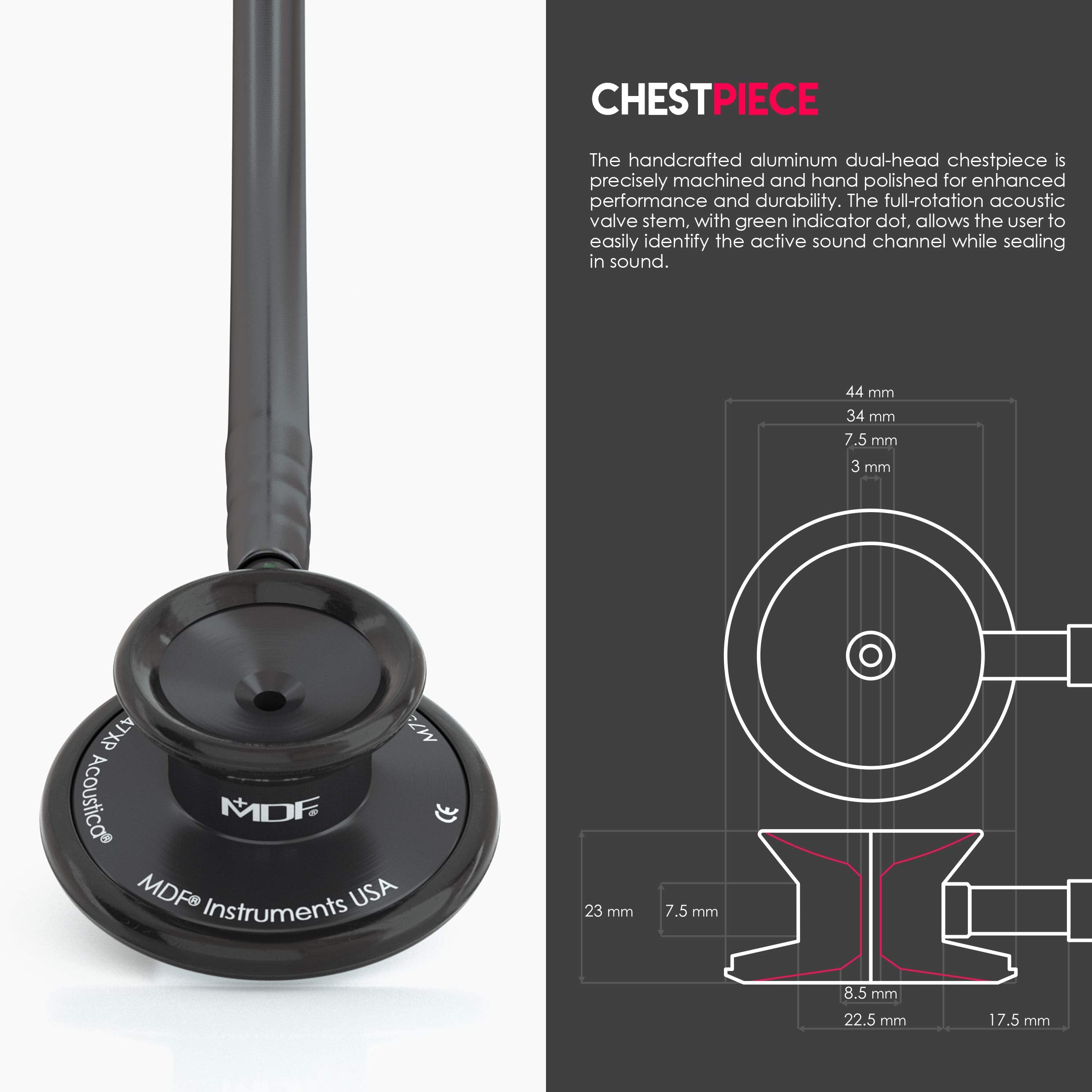 MDF Instruments three eartip sizes displayed for fit comfort and improved seal