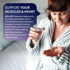 MD.LIFE close-up de la etiqueta nutricional que indica ingredientes clave