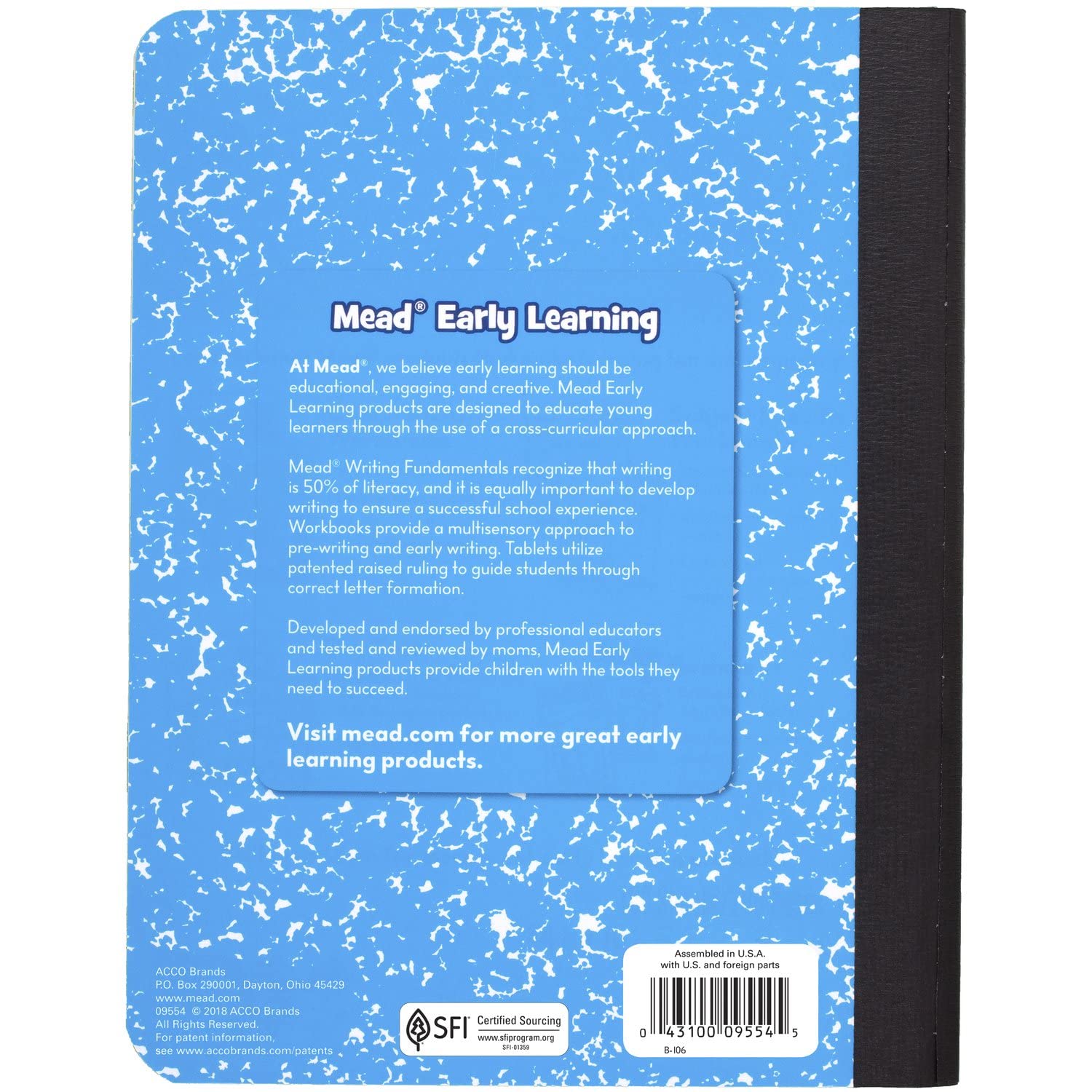 Mead textura del papel ideal para lápiz y marcadores suaves