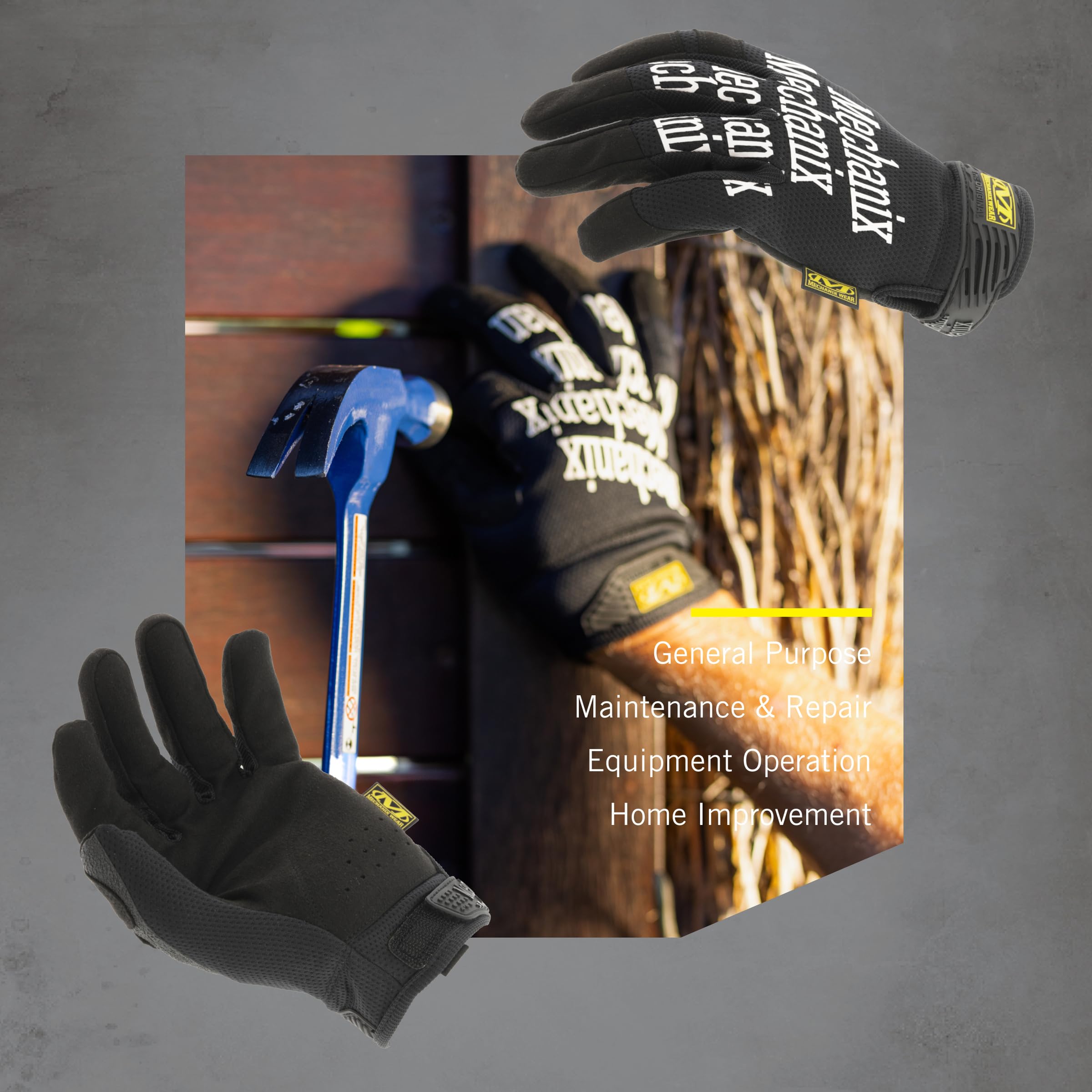 Mechanix Wear acolchado en talón de palma, amortigua vibraciones
