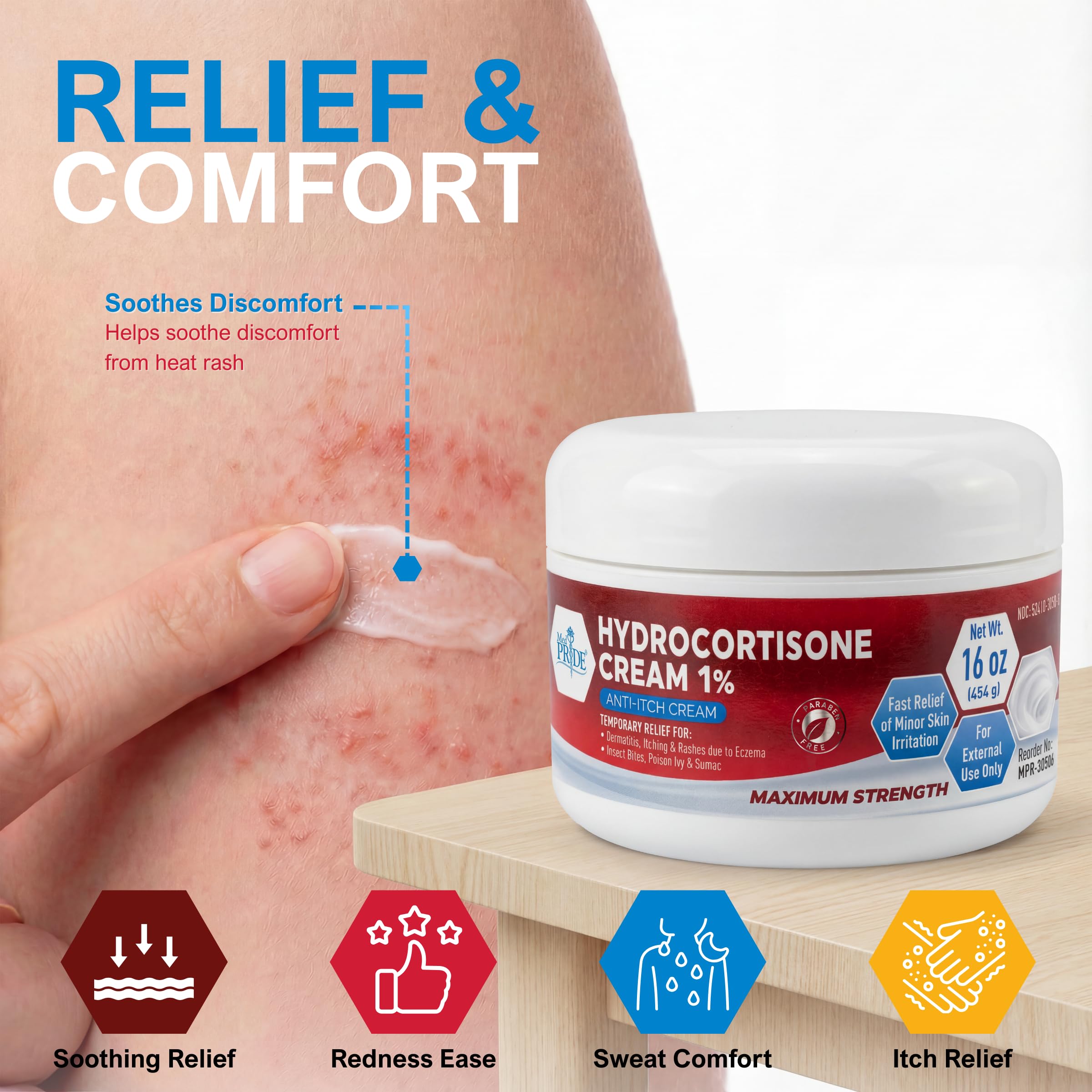 MED PRIDE textura cremosa en primer plano para aplicación rápida y absorción
