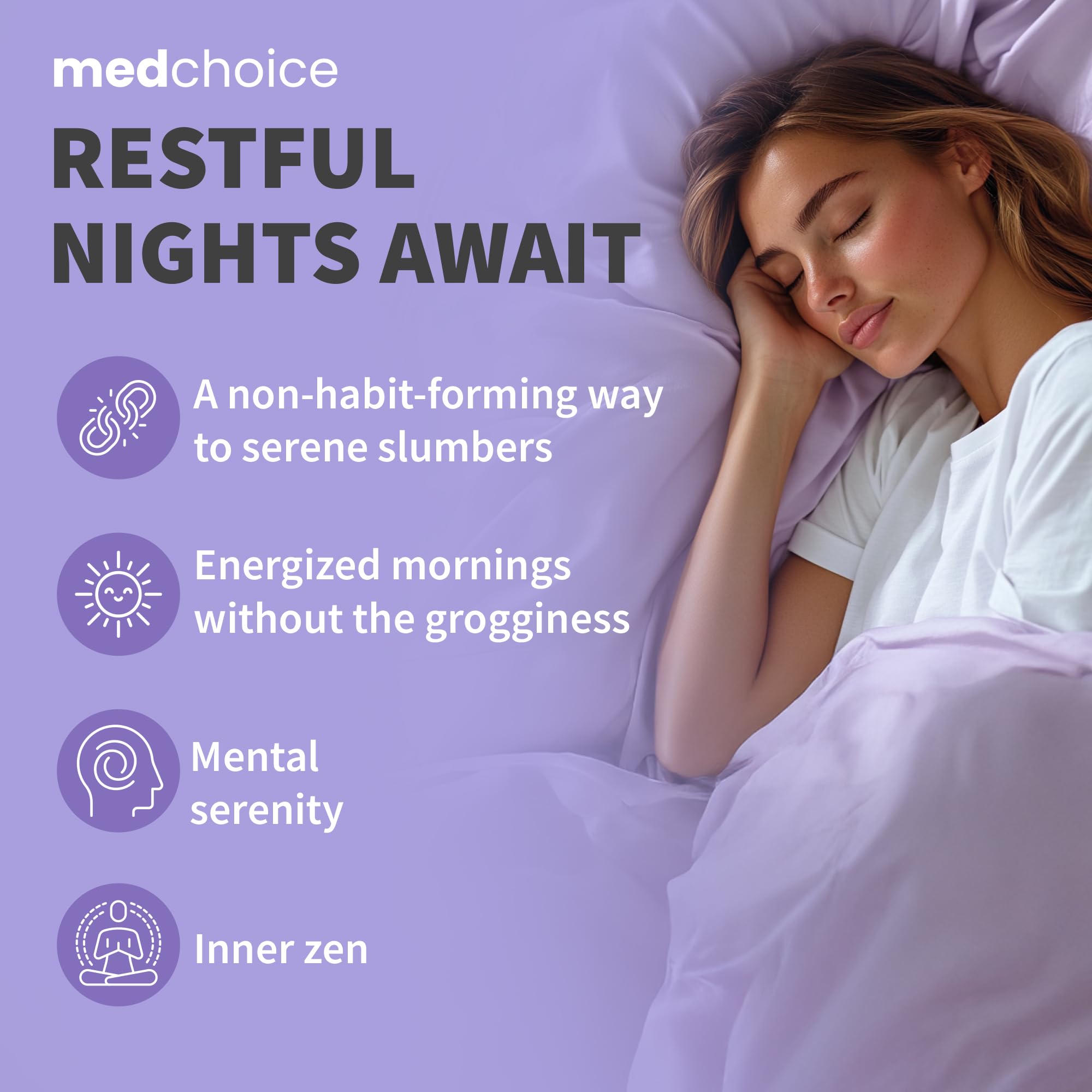 MEDCHOICE en estilo de vida sobre mesita resalta ambiente relajante