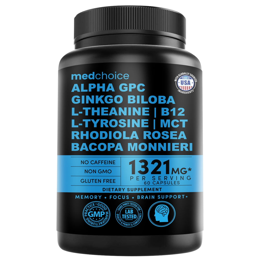 MEDCHOICE envase frontal mostrando el nombre y apoyo cognitivo