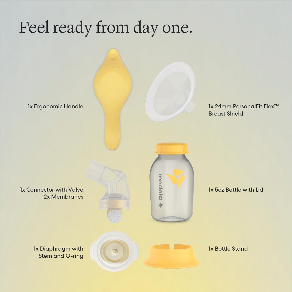 Medela Harmony en entorno de maternidad para uso práctico y discreto