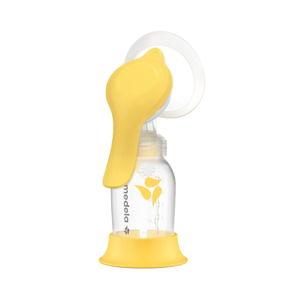 Medela Harmony vista frontal mostrando diseño portátil y compacto