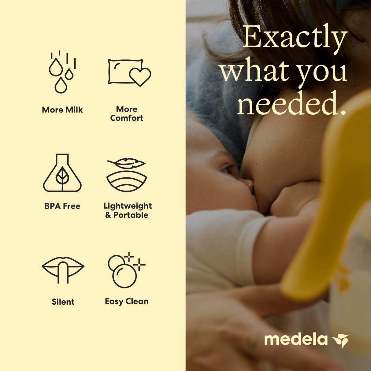Medela Harmony mango ergonómico que facilita el ritmo de extracción
