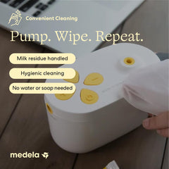 Medela toallita limpiando escudo de extractor, higiene rápida