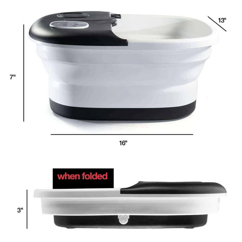 Medical king lifestyle image of person using foot spa for relaxing soak