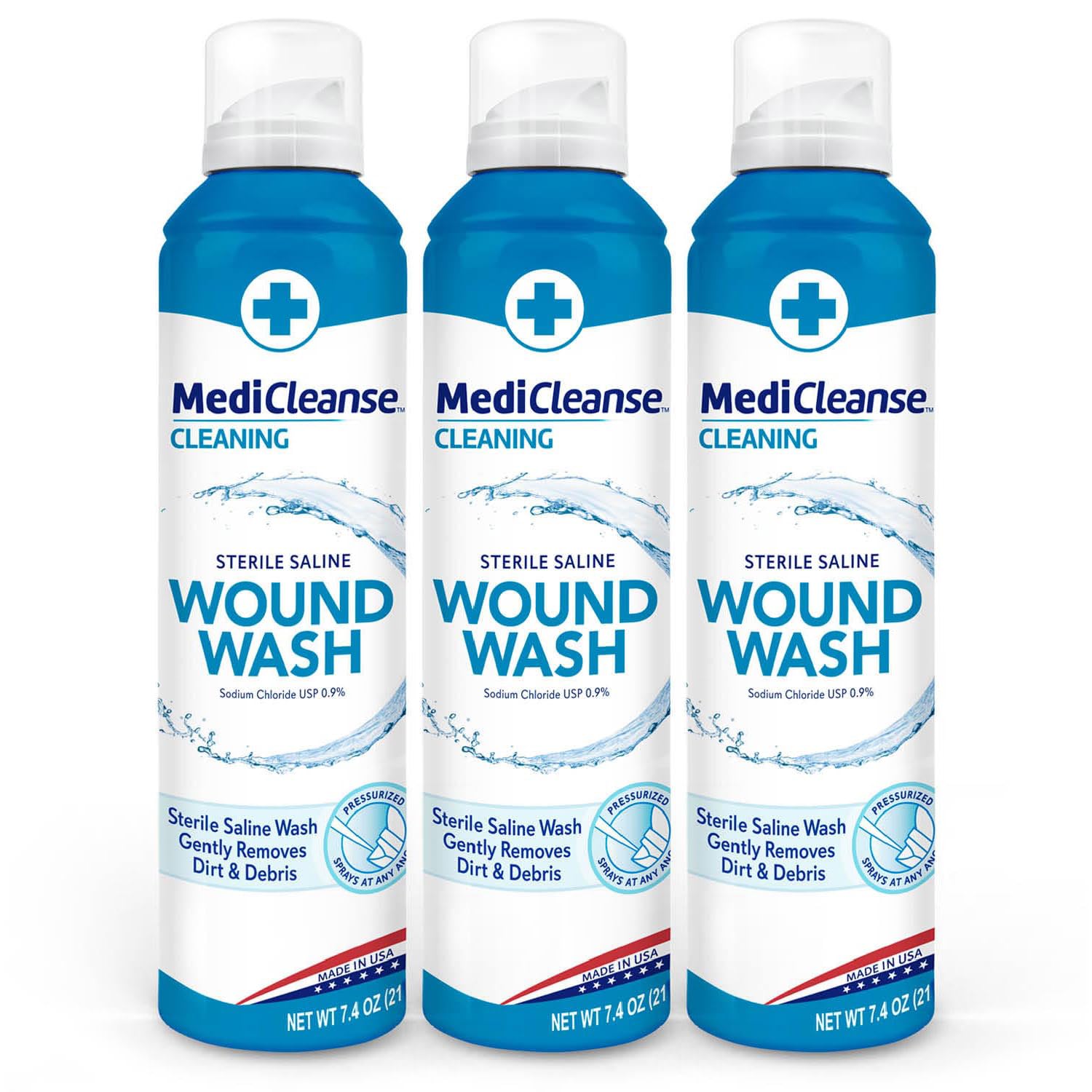 MediCleanse frente del envase mostrando diseño claro y volumen