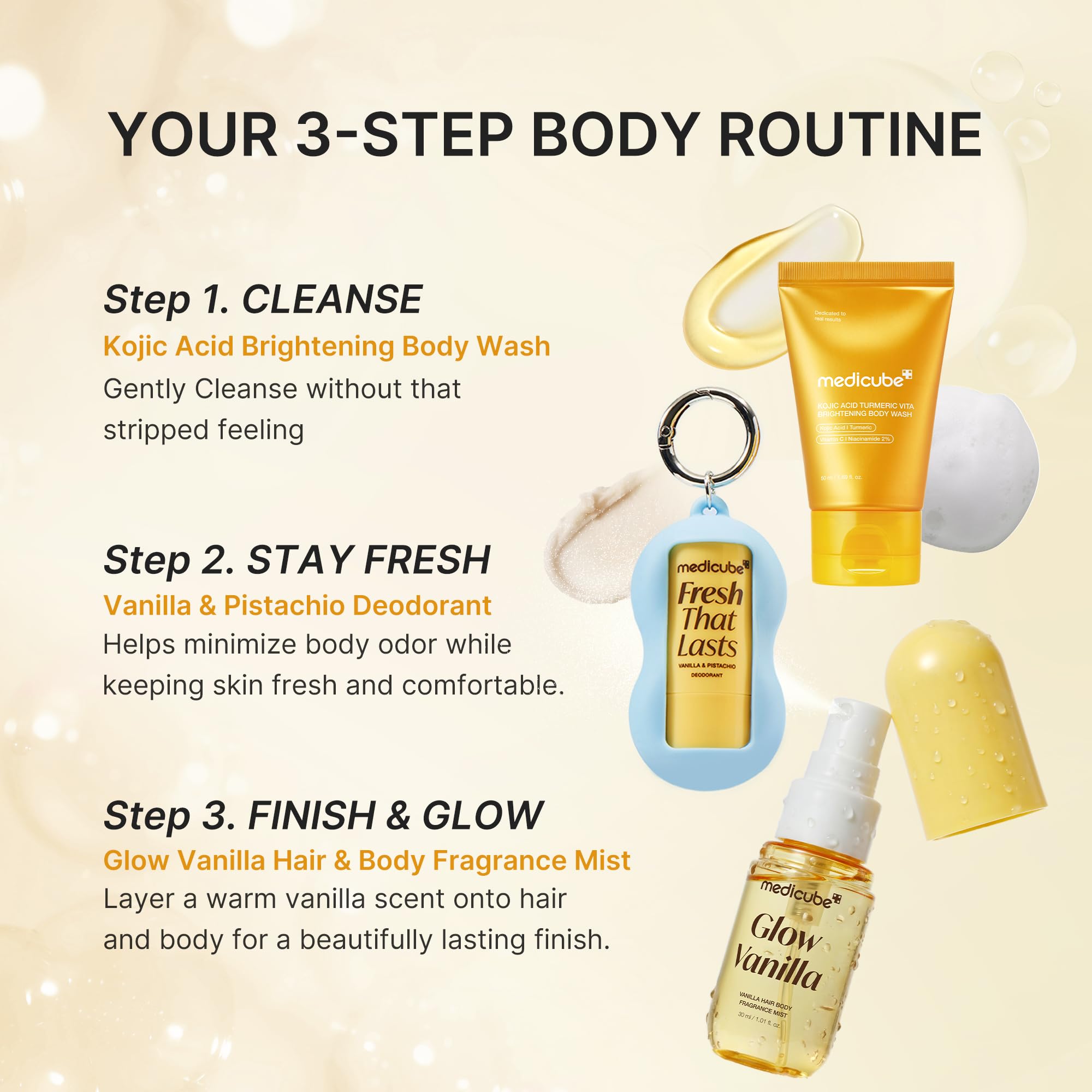 medicube mini desodorante con estuche de silicona para llevar y acceso rápido
