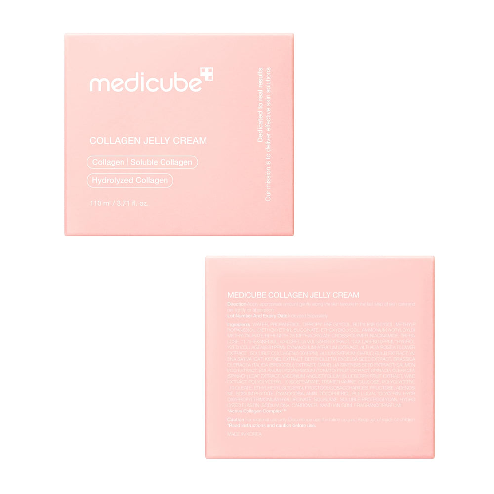 medicube caja y frasco en ambiente que sugiere calidad y confianza