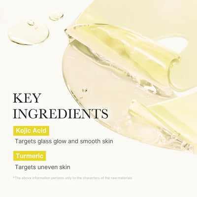 medicube etiqueta con ingredientes resaltando ácido kójico y niacinamida