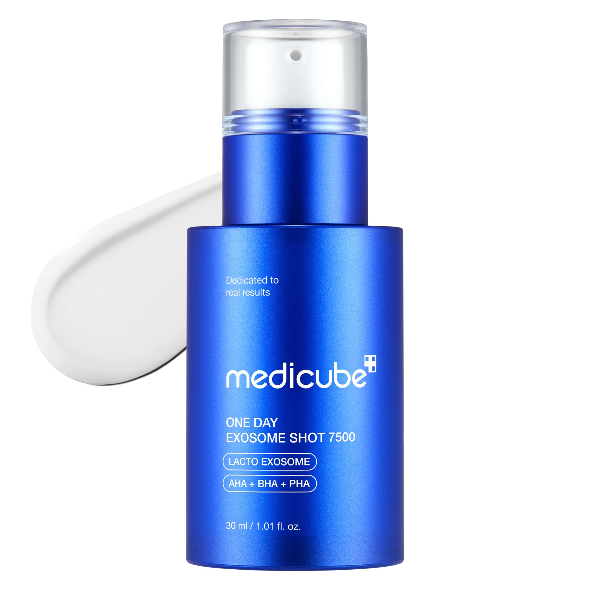 medicube frasco frontal mostrando diseño y concentración 7,500 PPM
