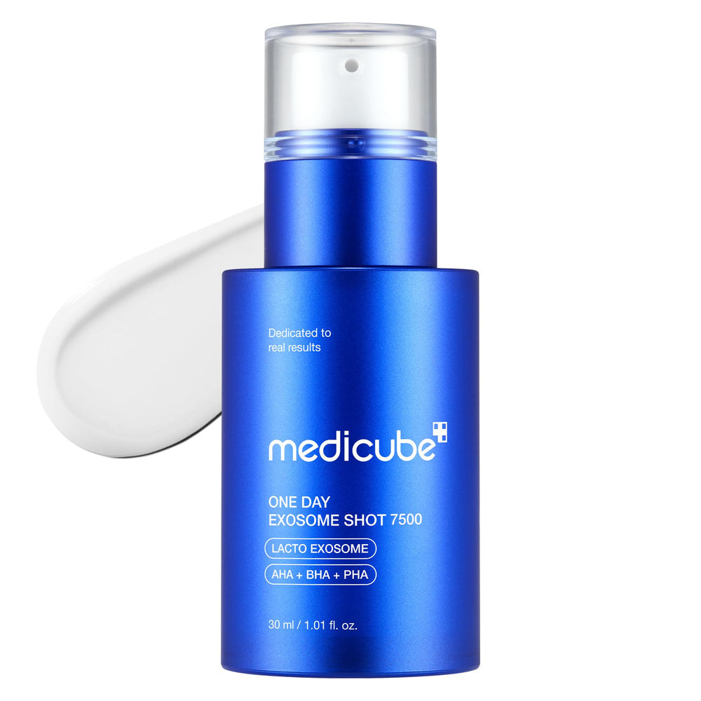 medicube frasco frontal mostrando diseño y concentración 7,500 PPM