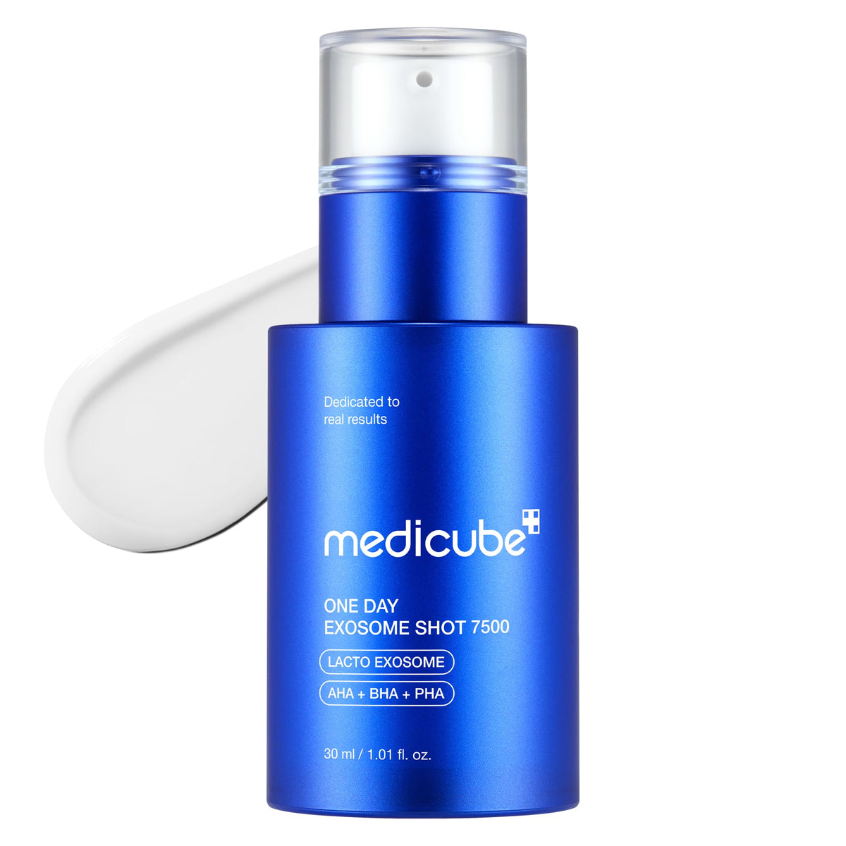 medicube frasco frontal mostrando diseño y concentración 7,500 PPM
