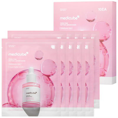 medicube frente del embalaje mostrando la mascarilla y beneficios