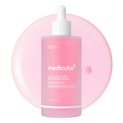 medicube front packaging showing bottle and benefits for visible hydration