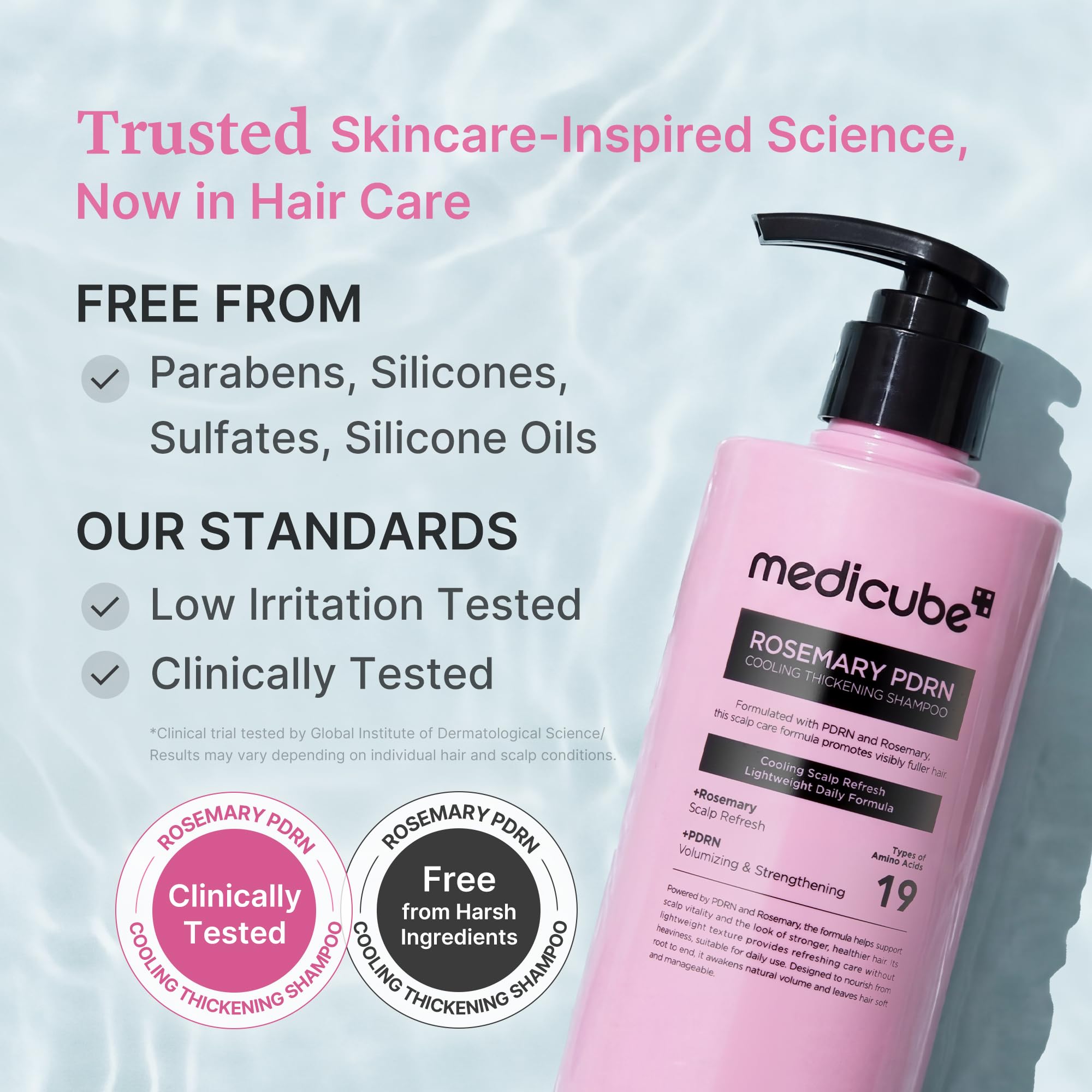 medicube primer plano de rosemary PDRN activo para fortalecer