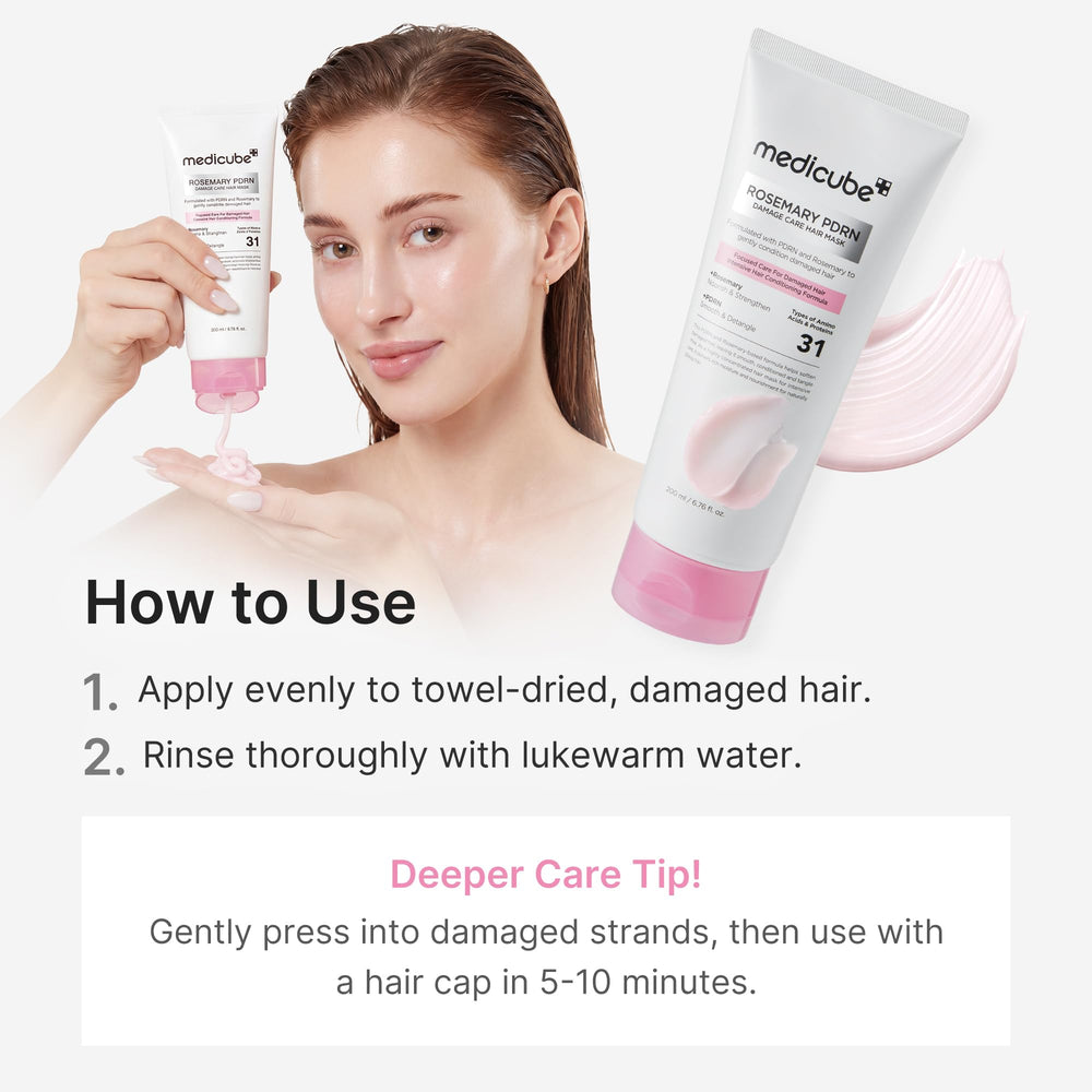 resultado en puntas tras usar medicube mostrando menos frizz y suavidad