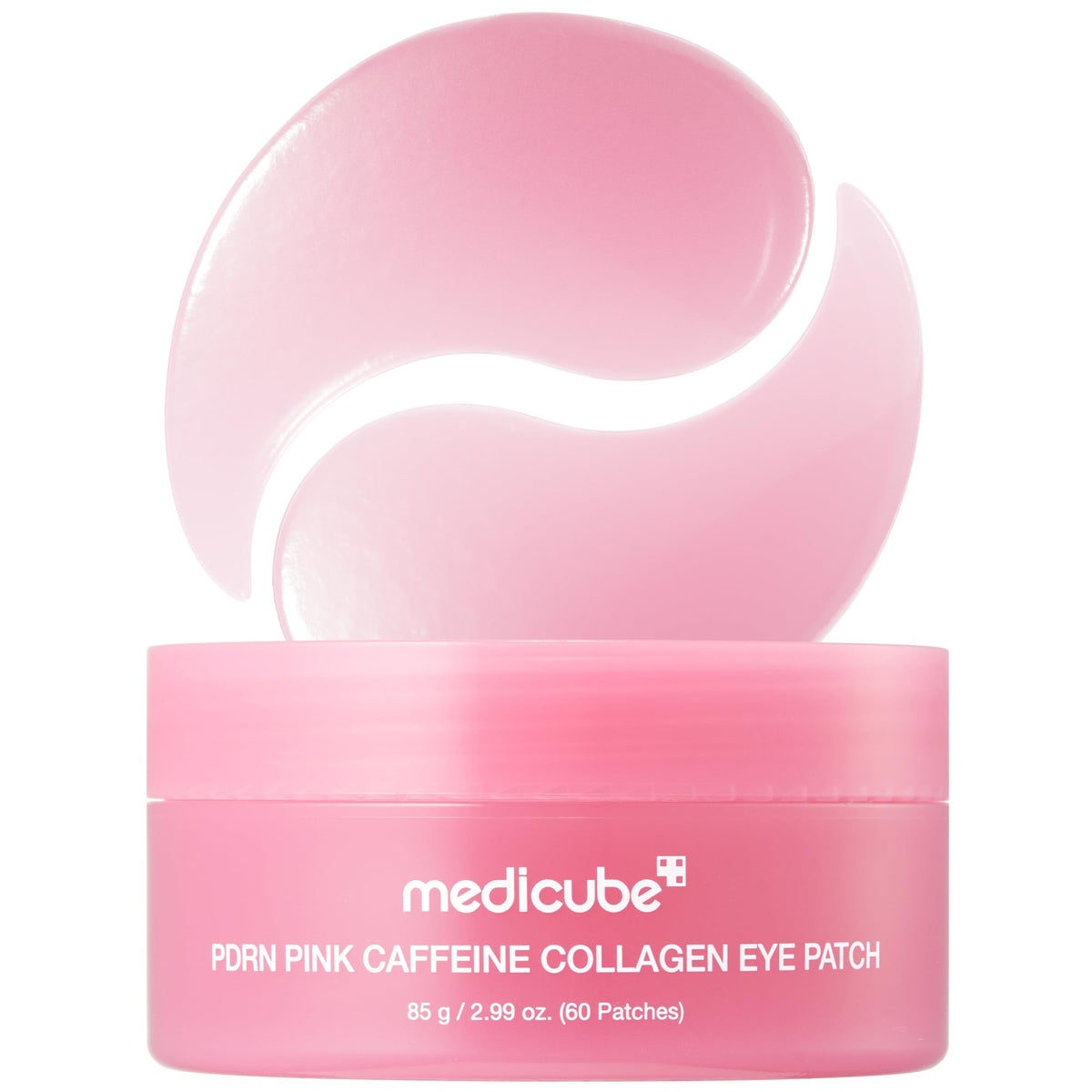 medicube parches hidrogel front mostrando producto y beneficio reafirmante