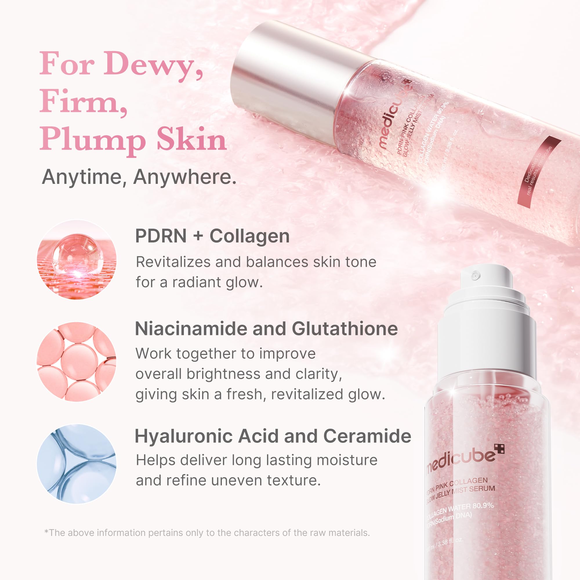 medicube pulverización cercana tipo serum para absorción profunda